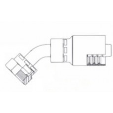 1/4 X 1/4 Female British Standard Pipe Parallel 45° 